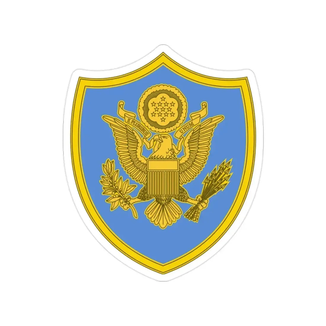 Personnel Assigned to DOD and Joint Activities 2 (U.S. Army) Transparent STICKER Die-Cut Vinyl Decal 2 Inch - The Sticker Space