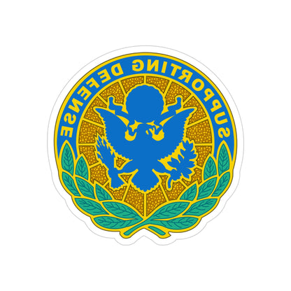 Personnel Assigned to DOD and Joint Activities (U.S. Army) REVERSE PRINT Transparent STICKER-4" × 4"-The Sticker Space