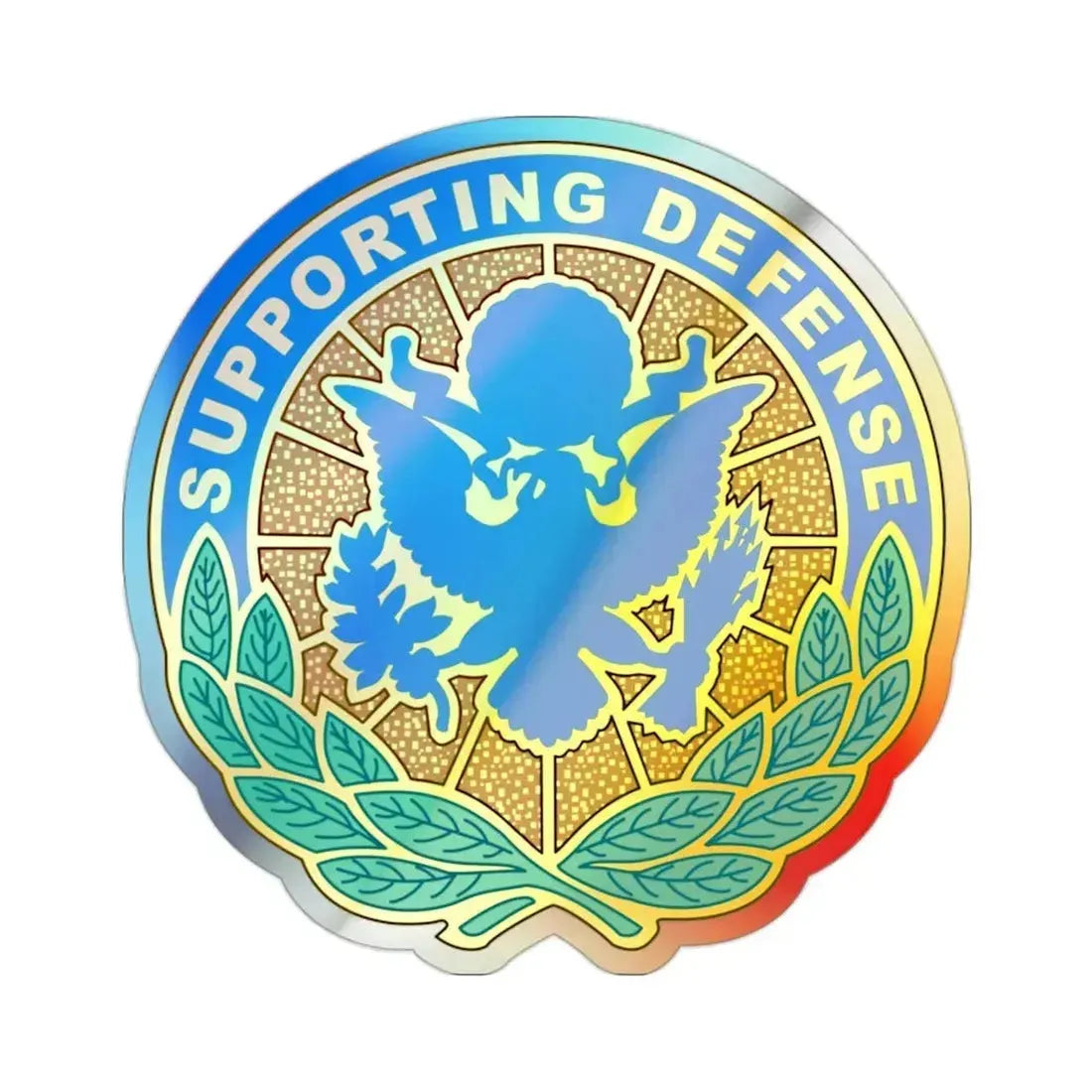 Personnel Assigned to DOD and Joint Activities (U.S. Army) Holographic STICKER Die-Cut Vinyl Decal 2 Inch Holographic - The Sticker Space
