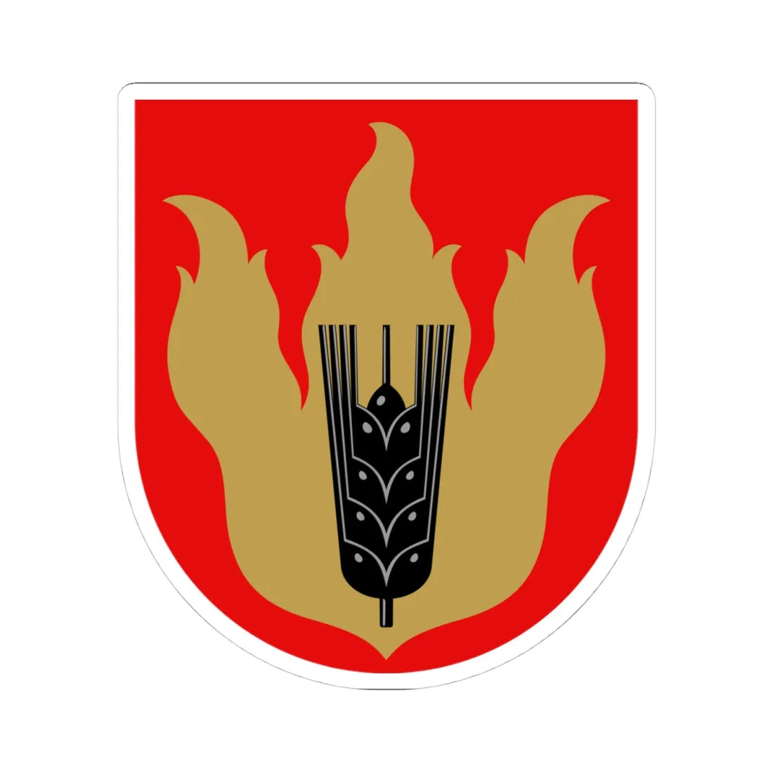 Pertunmaa.vaakuna (Finland) (Coat of Arms) STICKER Vinyl Kiss-Cut Decal 4 Inch White - The Sticker Space