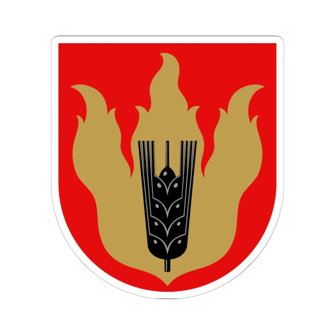 Pertunmaa.vaakuna (Finland) (Coat of Arms) STICKER Vinyl Kiss-Cut Decal 6 Inch White - The Sticker Space