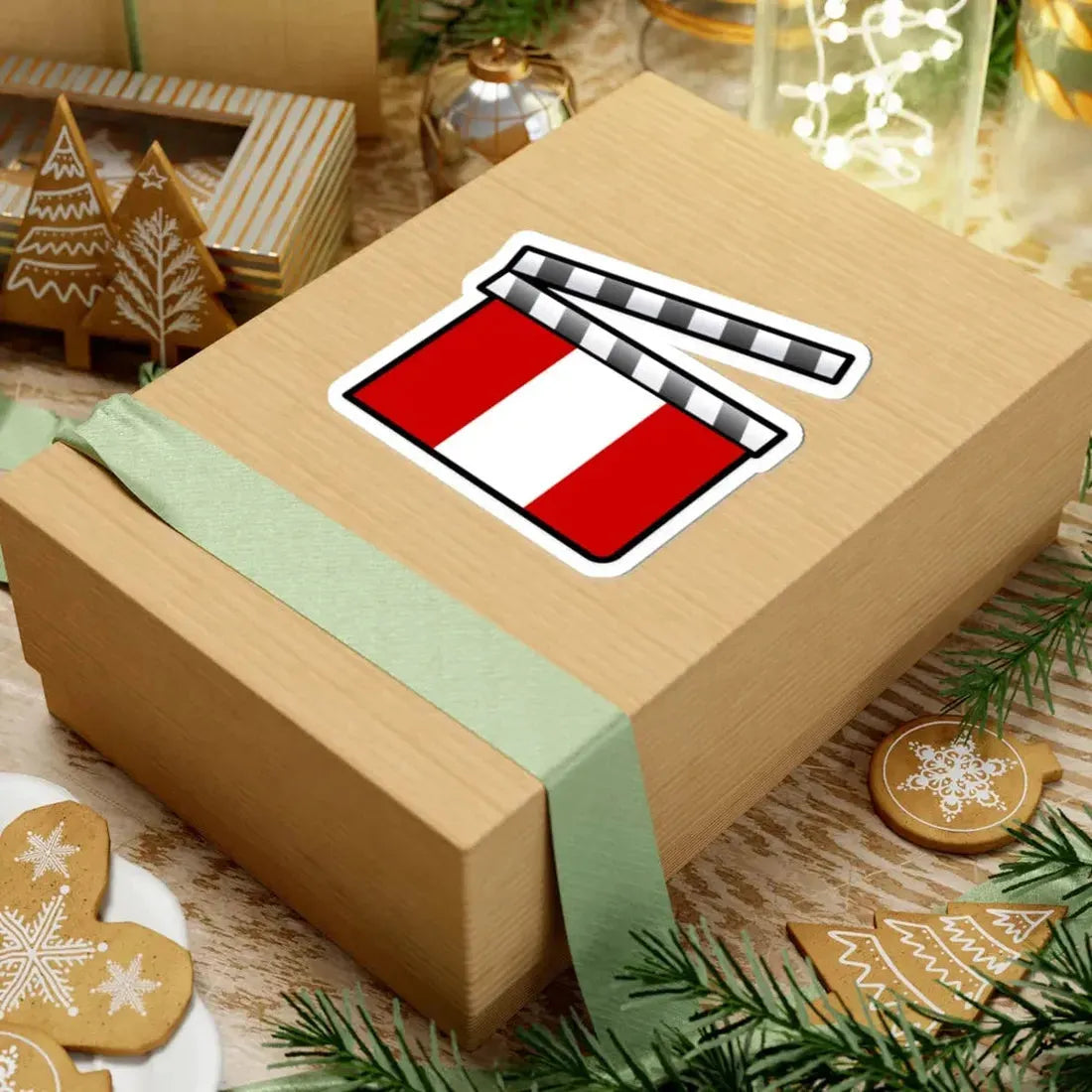 Peru film clapperboard (Peru) STICKER Vinyl Kiss-Cut Decal - The Sticker Space