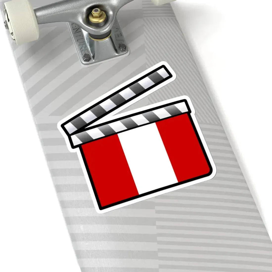 Peru film clapperboard (Peru) STICKER Vinyl Kiss-Cut Decal - The Sticker Space