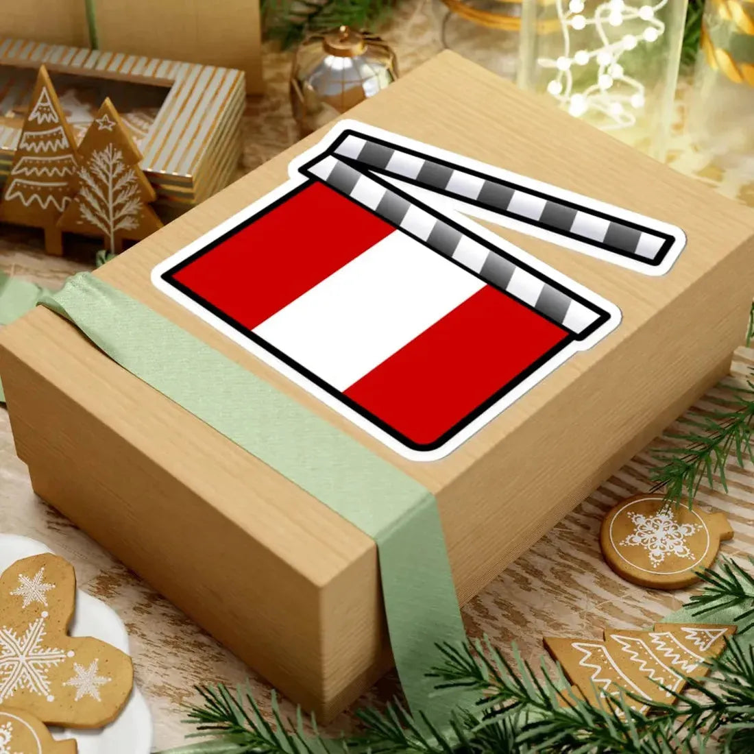 Peru film clapperboard (Peru) STICKER Vinyl Kiss-Cut Decal - The Sticker Space