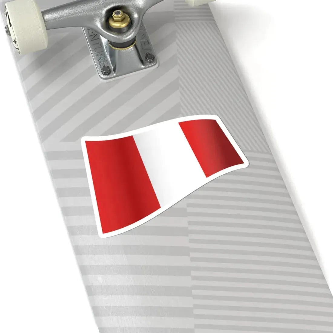 Peru Flag - iconic waving (Peru) STICKER Vinyl Kiss-Cut Decal - The Sticker Space