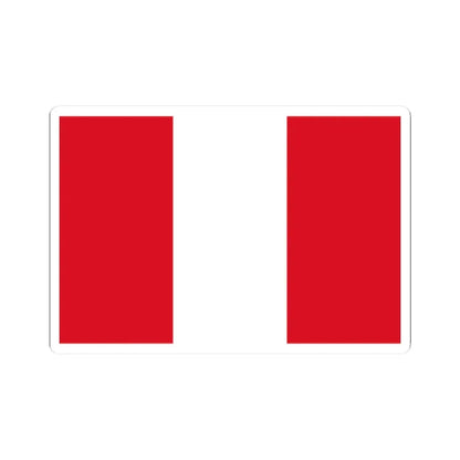 Peru flag remaster (Peru) STICKER Vinyl Kiss-Cut Decal 2 Inch White - The Sticker Space