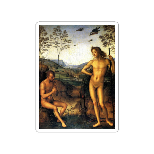 PERUGINO, Pietro - Apollo and Marsyas (Artwork) STICKER Vinyl Die-Cut Decal-White-The Sticker Space