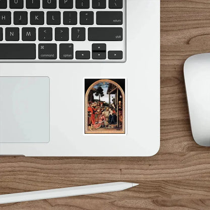 PERUGINO, Pietro -Christ- Adoration of the Kings (Epiphany) (Artwork) STICKER Vinyl Die-Cut Decal - The Sticker Space