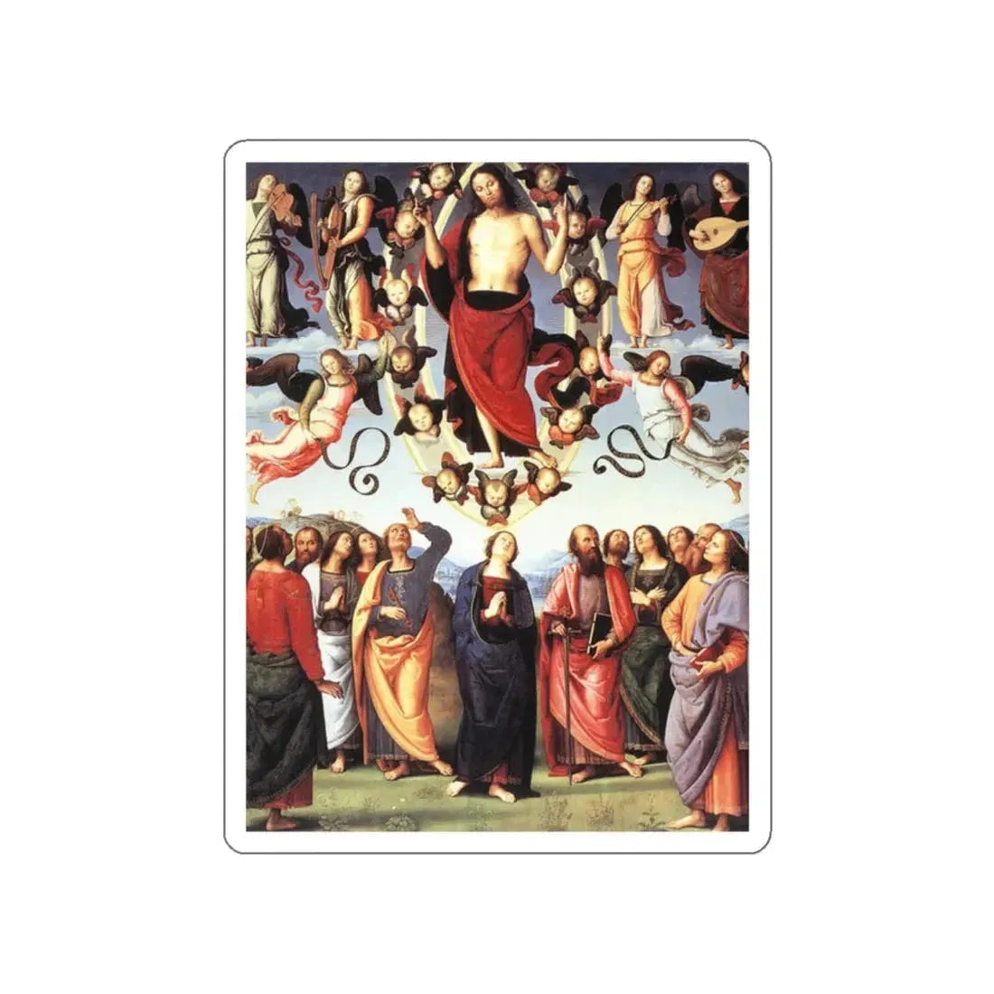PERUGINO, Pietro -Christ- The Ascension of Christ (Artwork) STICKER Vinyl Die-Cut Decal - The Sticker Space