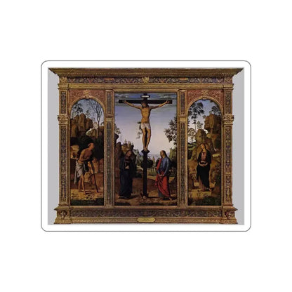 PERUGINO, Pietro -Christ- The Galitzin Triptych (Artwork) STICKER Vinyl Die-Cut Decal White Die-Cut 3 Inch - The Sticker Space