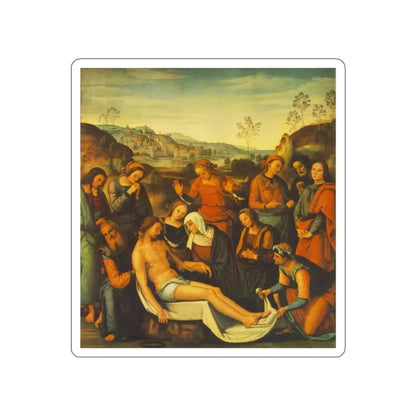 PERUGINO, Pietro -Christ- The Mourning of the Dead Christ (Deposition) (Artwork) STICKER Vinyl Die-Cut Decal - The Sticker Space