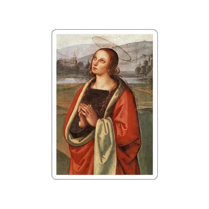 PERUGINO, Pietro -Christ- The Pazzi Crucifixion (detail)2 (Artwork) STICKER Vinyl Die-Cut Decal White Die-Cut 2 Inch - The Sticker Space