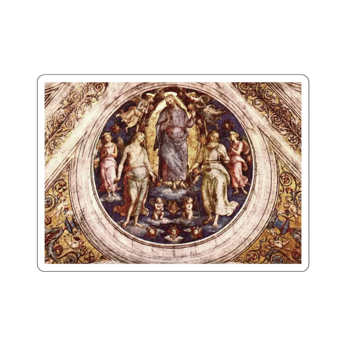 SKU:16367648301434134827 Sticker types:White Shape:Die-Cut Sizes:4" × 4"