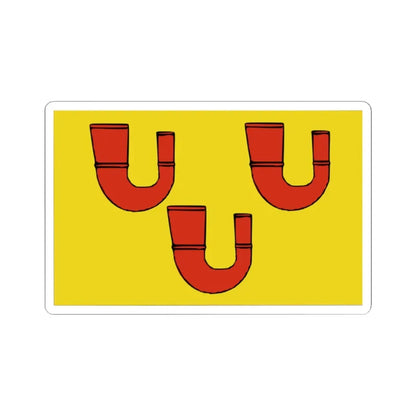 Perwijs vlag (Belgium) STICKER Vinyl Kiss-Cut Decal 2 Inch White - The Sticker Space