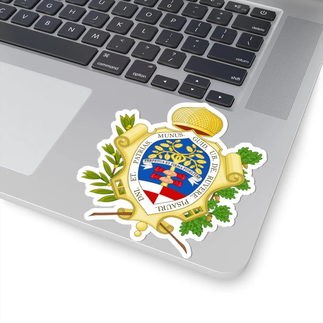 Pesaro-Stemma (Italy) (Coat of Arms) STICKER Vinyl Kiss-Cut Decal - The Sticker Space