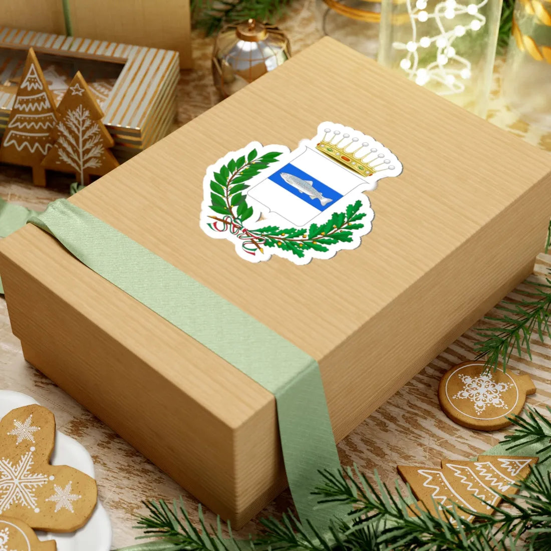 Pescaglia-Stemma (Italy) (Coat of Arms) STICKER Vinyl Kiss-Cut Decal - The Sticker Space