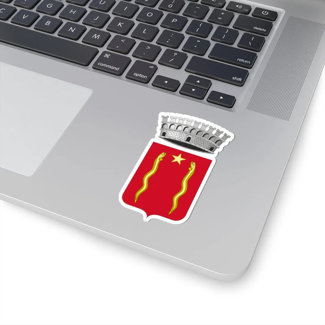 Peschiera del Garda-Stemma (Italy) (Coat of Arms) STICKER Vinyl Kiss-Cut Decal - The Sticker Space