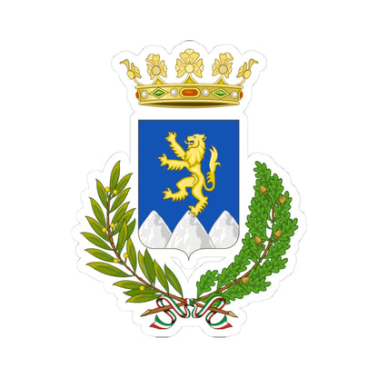 Pesco Sannita-Stemma (Italy) (Coat of Arms) STICKER Vinyl Kiss-Cut Decal 3 Inch White - The Sticker Space