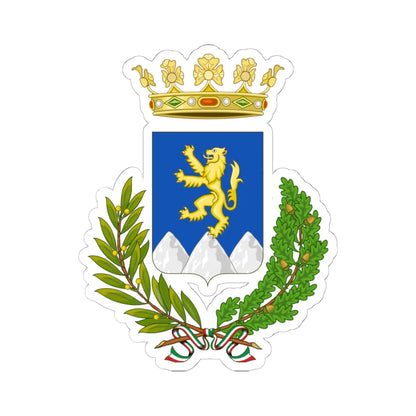 Pesco Sannita-Stemma (Italy) (Coat of Arms) STICKER Vinyl Kiss-Cut Decal 6 Inch White - The Sticker Space