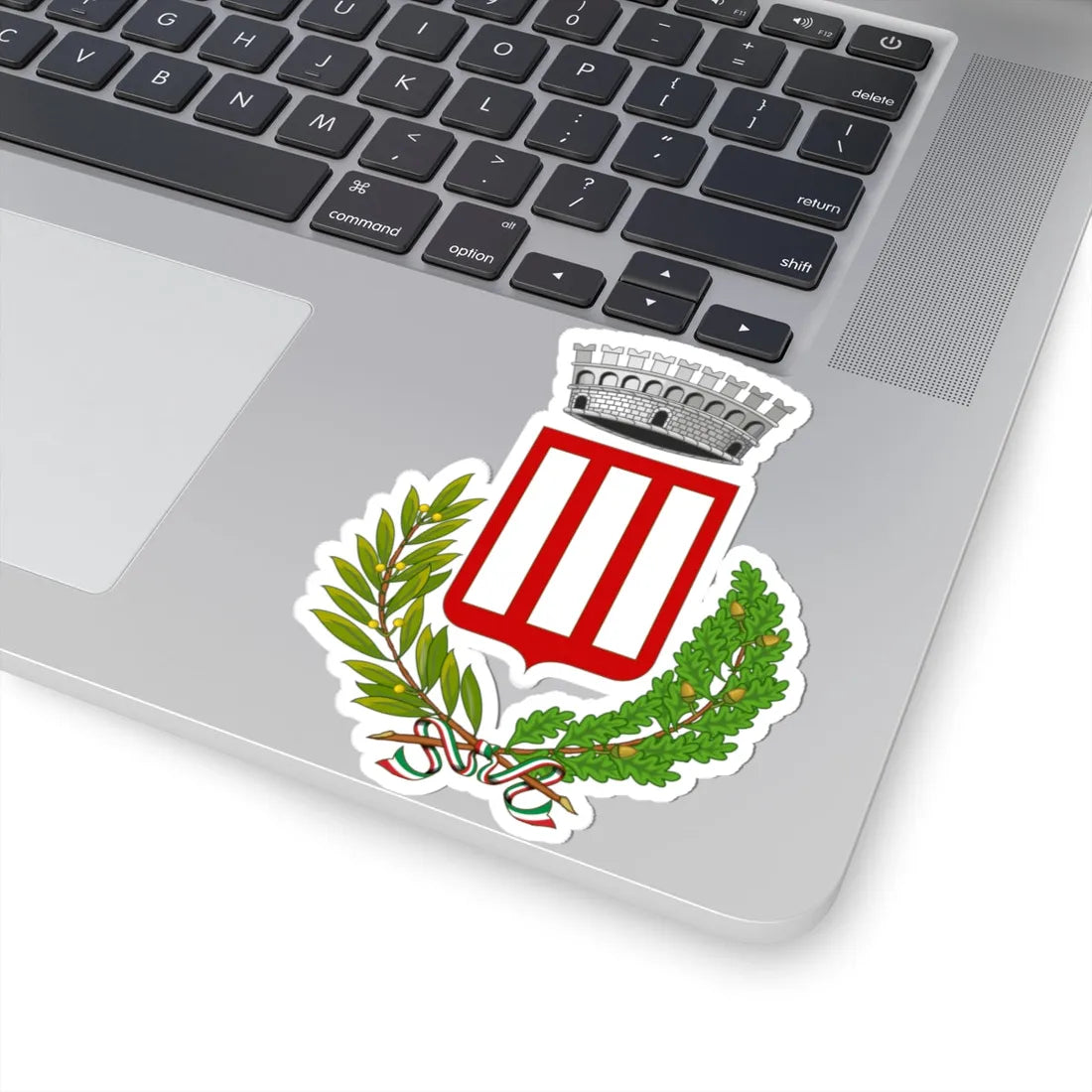 Pescorocchiano-Stemma (Italy) (Coat of Arms) STICKER Vinyl Kiss-Cut Decal - The Sticker Space