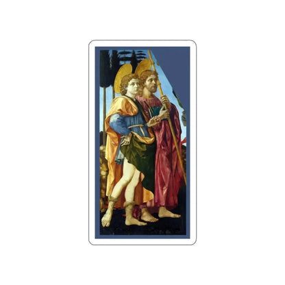 PESELLINO Francesco and Fra Filippo Lippi   - Saints Mamas and James (Artwork) STICKER Vinyl Die-Cut Decal White Die-Cut 2 Inch - The Sticker Space