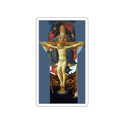 PESELLINO Francesco and   Fra Filippo Lippi   - The Trinity (Artwork) STICKER Vinyl Die-Cut Decal White Die-Cut 2 Inch - The Sticker Space
