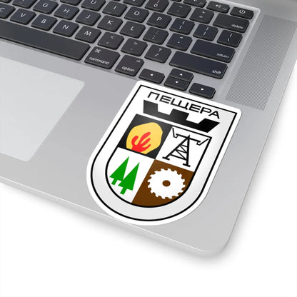 Peshtera-coat-of-arms (Bulgaria) (Coat of Arms) STICKER Vinyl Kiss-Cut Decal - The Sticker Space