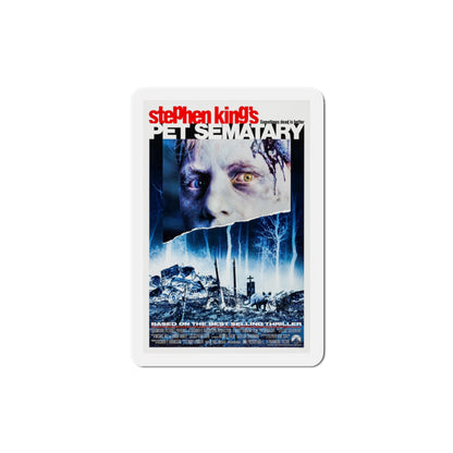 Pet Sematary 1989 Movie Poster Die-Cut Magnet-3" x 3"-The Sticker Space