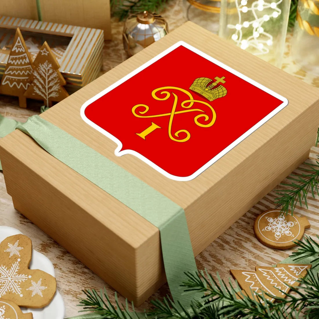 Peterhof COA Saint Petersburg Governorate 1833 (Russia) (Coat of Arms) STICKER Vinyl Kiss-Cut Decal - The Sticker Space