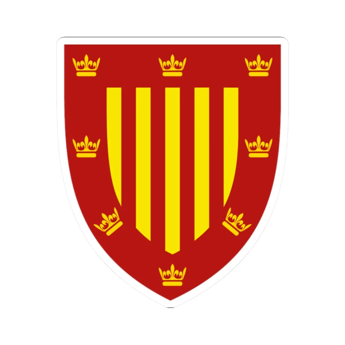 Peterhouse shield (England) (Coat of Arms) STICKER Vinyl Kiss-Cut Decal 2 Inch White - The Sticker Space