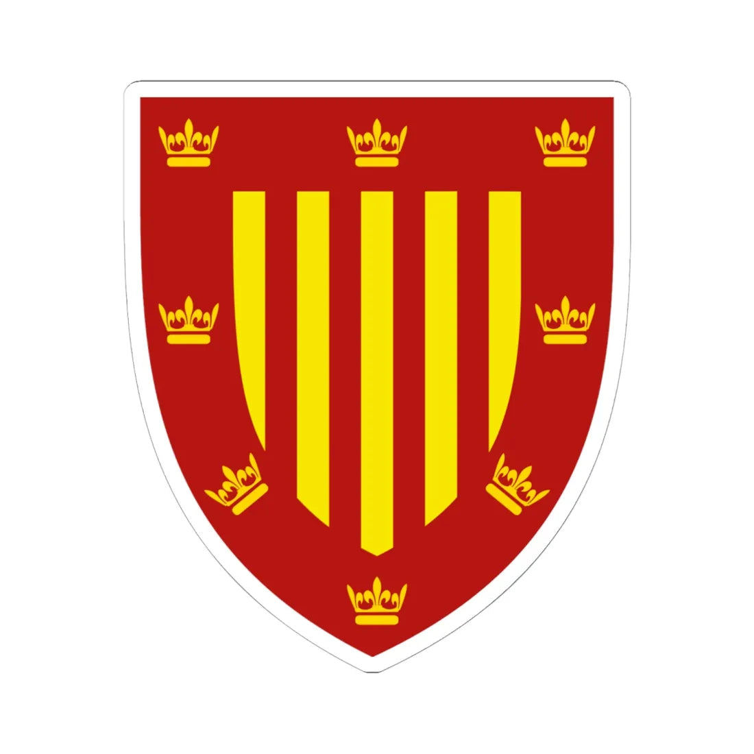 Peterhouse shield (England) (Coat of Arms) STICKER Vinyl Kiss-Cut Decal 6 Inch White - The Sticker Space