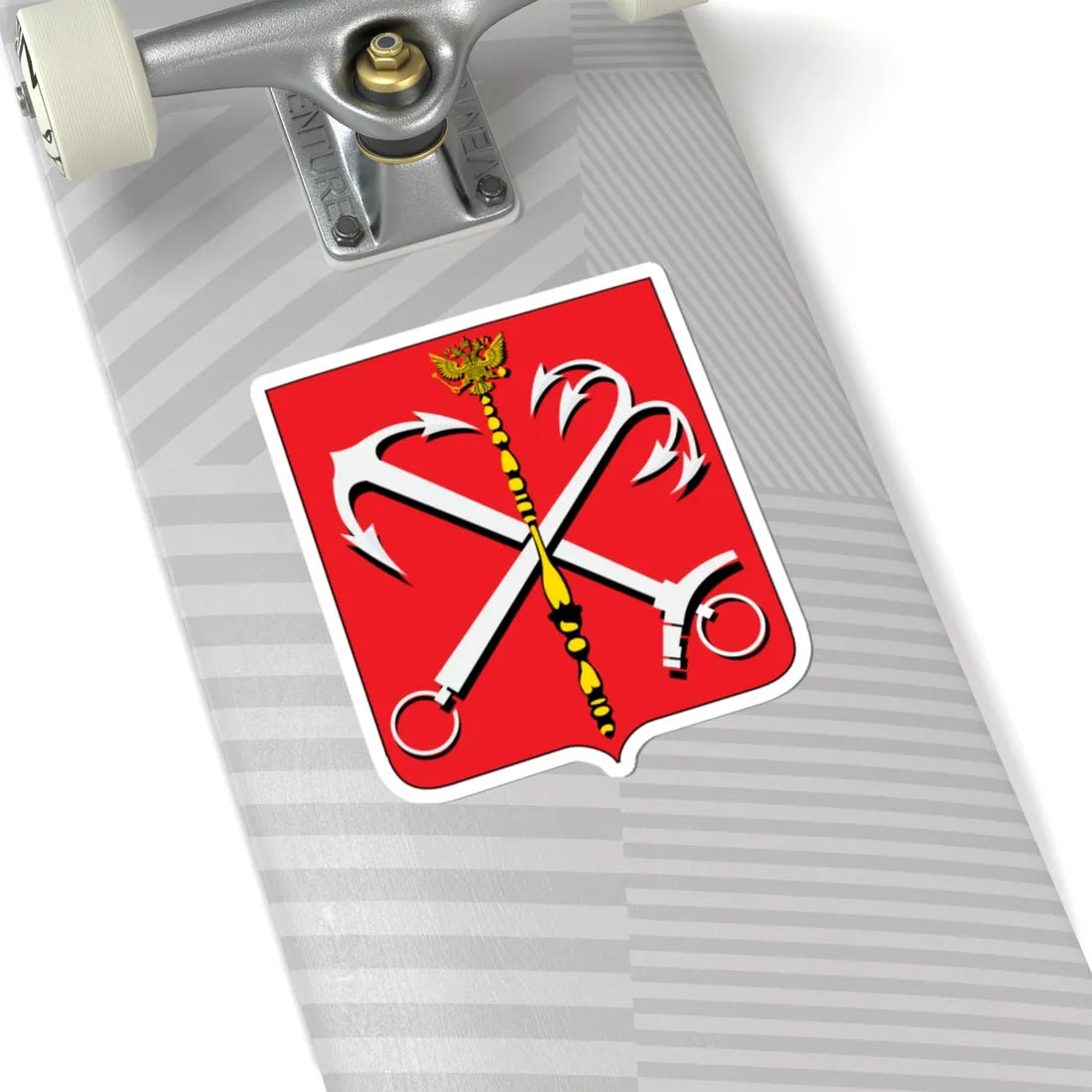 Petersburg coat of arms 1730 to 1856 (Russia) (Coat of Arms) STICKER Vinyl Kiss-Cut Decal - The Sticker Space