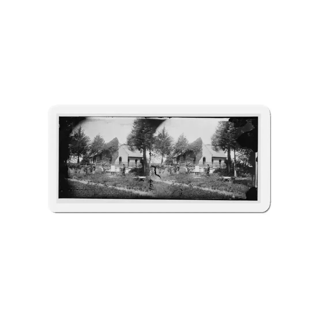 Petersburg, Va. Blandford Church And Graveyard (U.S. Civil War) Refrigerator Magnet 3 Inch Die-Cut - The Sticker Space