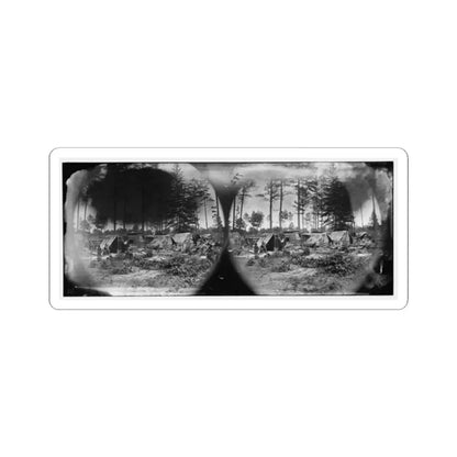 Petersburg, Va. Captured Confederate Encampment (U.S. Civil War) STICKER Vinyl Kiss-Cut Decal 2 Inch White - The Sticker Space