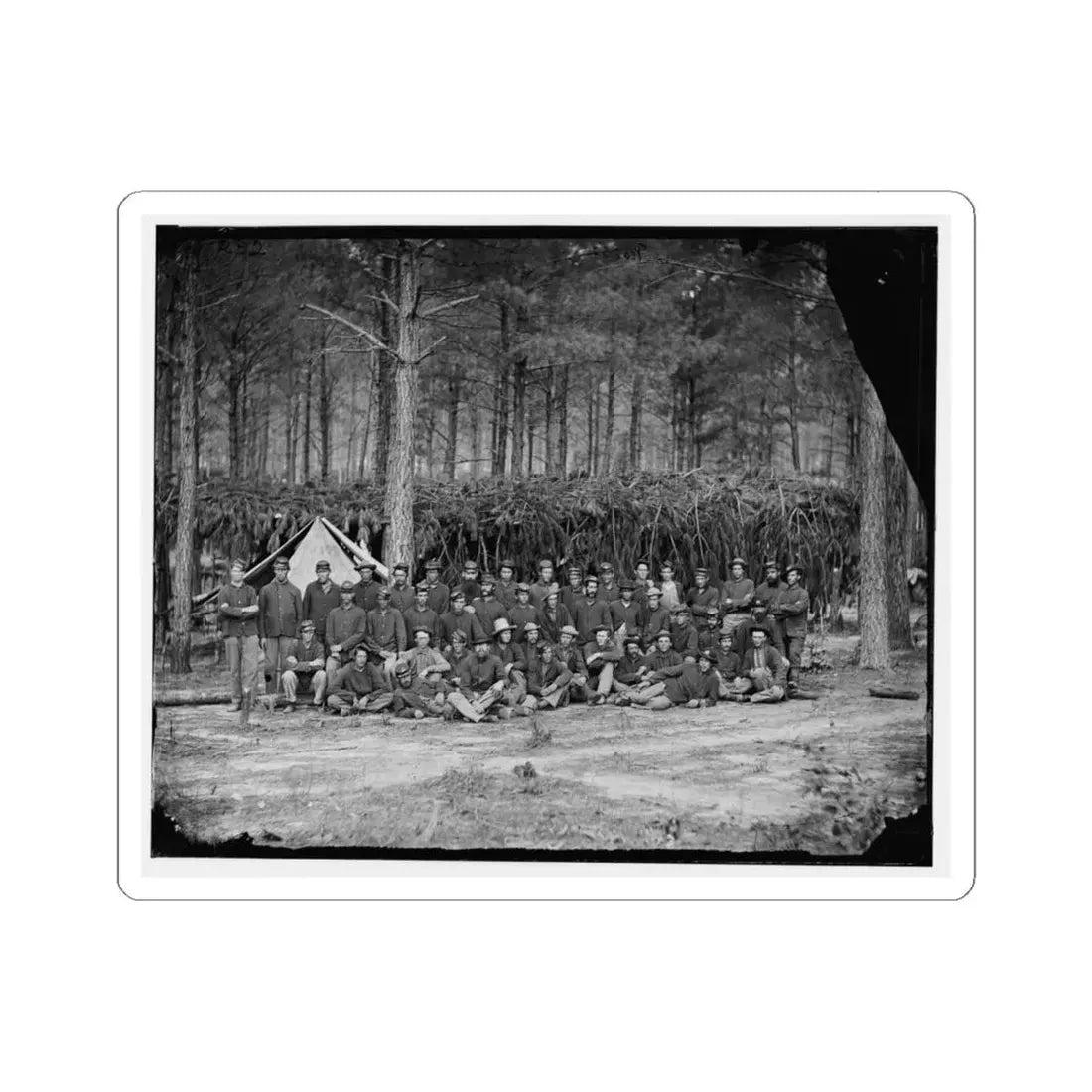 Petersburg, Va. Company a, U.S. Engineer Battalion (U.S. Civil War) STICKER Vinyl Kiss-Cut Decal 4 Inch White - The Sticker Space