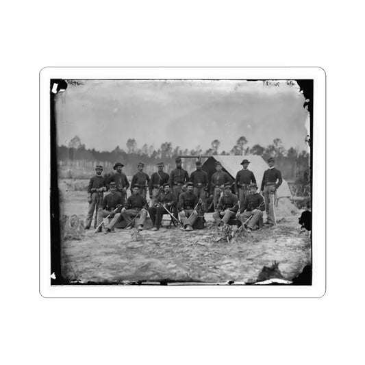 Petersburg, Va. Detachment of 3D Indiana Cavalry (U.S. Civil War) STICKER Vinyl Kiss-Cut Decal 2 Inch White - The Sticker Space