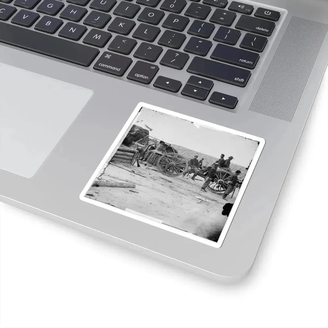 Petersburg, Va. Federal Soldiers Removing Artillery From Confederate Fortifications (U.S. Civil War) STICKER Vinyl Kiss-Cut Decal - The Sticker Space