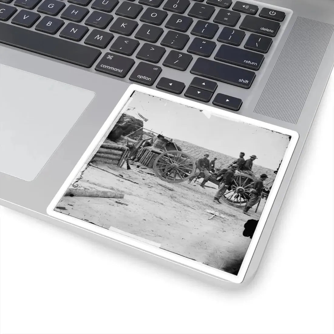 Petersburg, Va. Federal Soldiers Removing Artillery From Confederate Fortifications (U.S. Civil War) STICKER Vinyl Kiss-Cut Decal - The Sticker Space