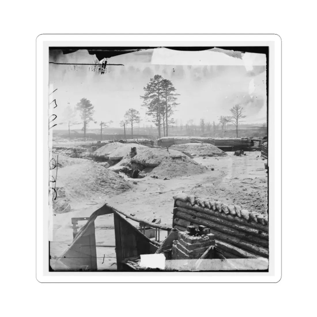 Petersburg, Va. Fortifications (U.S. Civil War) STICKER Vinyl Kiss-Cut Decal 2 Inch White - The Sticker Space