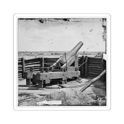 Petersburg, Va. Heavy Gun Mounted on Inner Line of Confederate Fortifications (U.S. Civil War) STICKER Vinyl Kiss-Cut Decal 6 Inch White - The Sticker Space