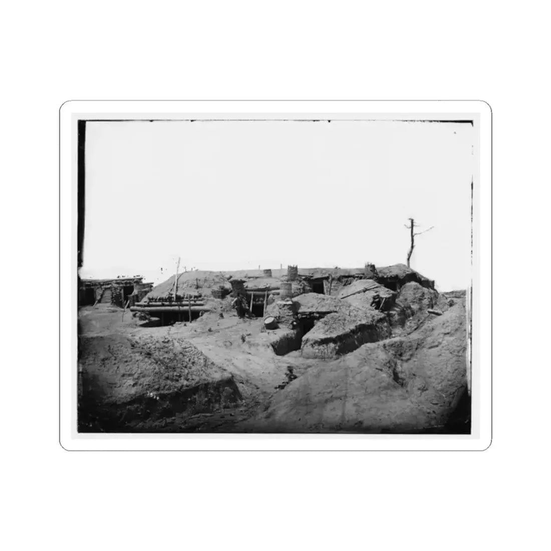 Petersburg, Va. Interior of Fort Sedgwick (U.S. Civil War) STICKER Vinyl Kiss-Cut Decal 2 Inch White - The Sticker Space