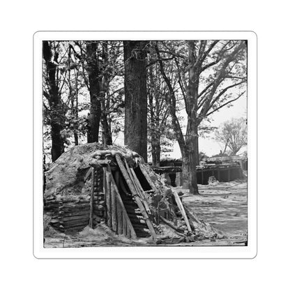 Petersburg, Va. Interior of Fort Steadman; Bomb-Proof in Foreground (U.S. Civil War) STICKER Vinyl Kiss-Cut Decal 4 Inch White - The Sticker Space