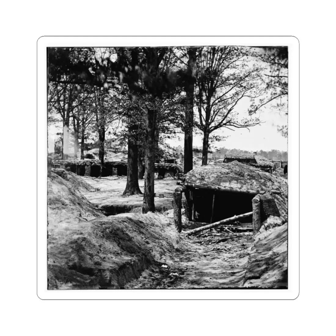 Petersburg, Va. Interior of Fort Steadman (U.S. Civil War) STICKER Vinyl Kiss-Cut Decal 2 Inch White - The Sticker Space