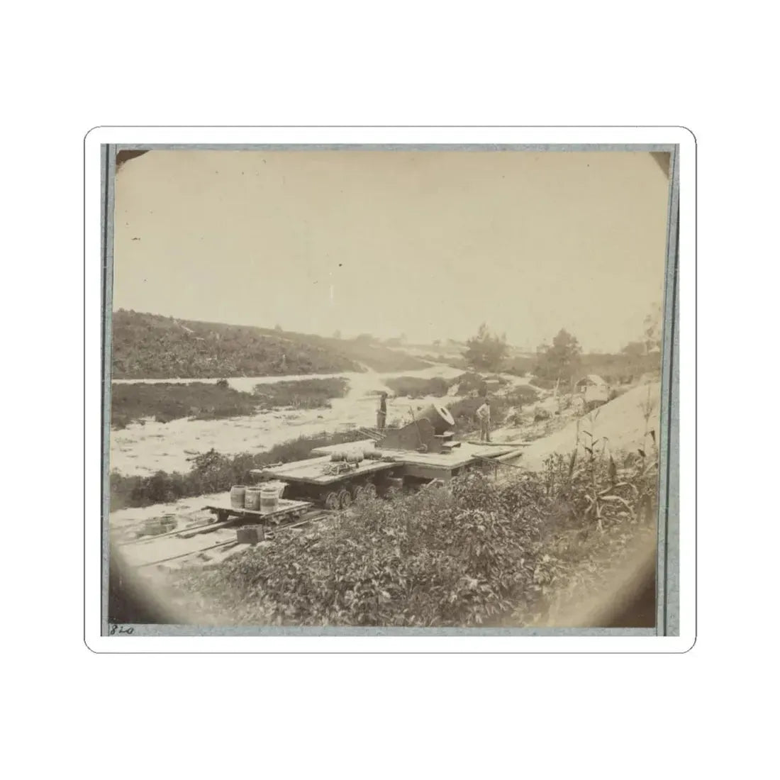 Petersburg, Va., Sept. 1864, 13-Inch Mortar Dictator (U.S. Civil War) STICKER Vinyl Kiss-Cut Decal 4 Inch White - The Sticker Space