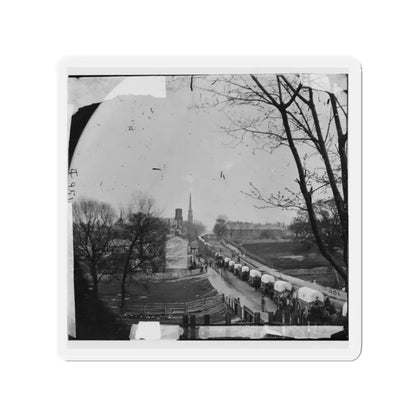 Petersburg, Va. The First Federal Wagon Train Entering The Town (U.S. Civil War) Refrigerator Magnet - The Sticker Space