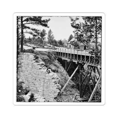Petersburg, Va., Vicinity. Canal Aqueduct (U.S. Civil War) STICKER Vinyl Kiss-Cut Decal 2 Inch White - The Sticker Space