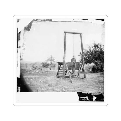 Petersburg, Va., Vicinity. The Execution of William Johnson, Jordan's Farm (U.S. Civil War) STICKER Vinyl Kiss-Cut Decal 3 Inch White - The Sticker Space