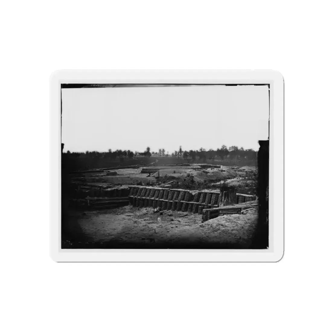 Petersburg, Va. View From Center Of Fort Sedgwick Looking South (U.S. Civil War) Refrigerator Magnet - The Sticker Space