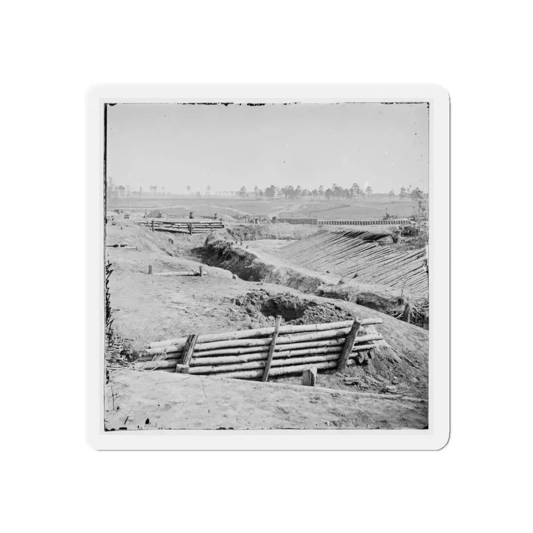 Petersburg, Va. View Of Fort Sedgwick (U.S. Civil War) Refrigerator Magnet - The Sticker Space