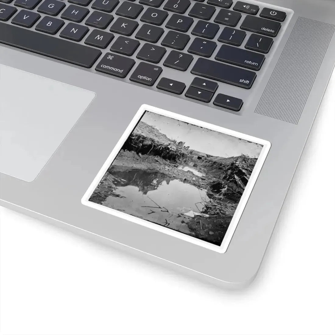 Petersburg, Va. Water-Filled Ditch on West Side of Fort Sedgwick (U.S. Civil War) STICKER Vinyl Kiss-Cut Decal - The Sticker Space